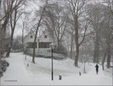 Manenborgh, oook wel Manenburg in winters Zocherpark