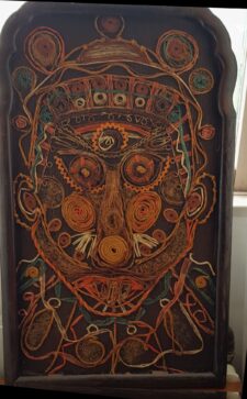 Wandkleed of stoffen masker