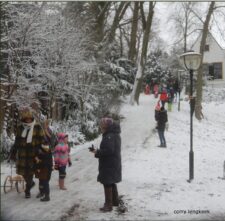 pret met eerste sneeuw
